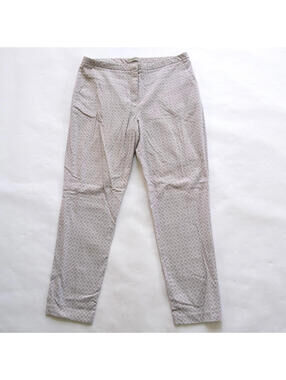 Women's Halogen Taylor Fit Dress Pants Gray Patterned Size 10 P